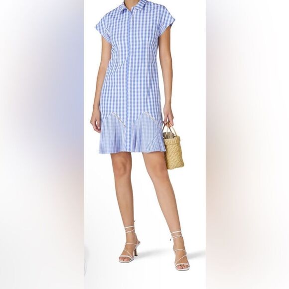 Thakoon Blue Gingham Dress Size 4 - Picture 1 of 10